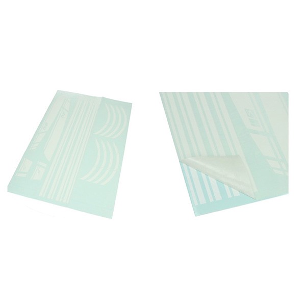 stickerset sport euro-2/4/5 AMG wit mat 16-delig primavera, sprint