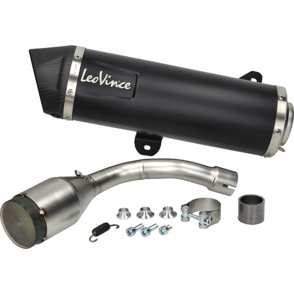 uitlaat Leovince EVO-2 met katalysator E-keur (2019-2020) zwart/carbon gts 300 (euro4) 14059k=op=op