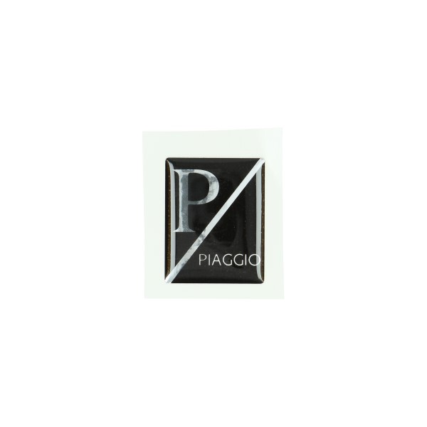 sticker logo voorscherm zwart lx, piaggio, primavera, sprint