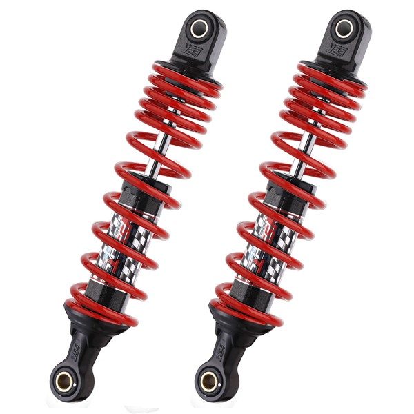 schokbrekerset yss hybrid DTG maxi scooter beverly x7 125/250/ x-evo 125/250/horwin achter 360mm rood x8