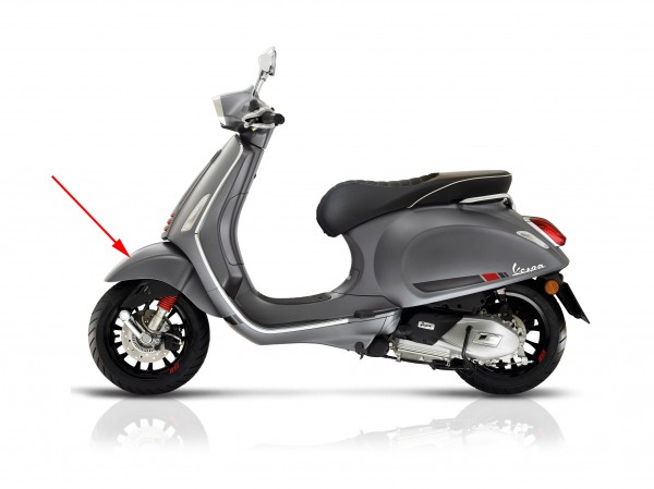 voorspatbord Piaggio origineel grijs titanio 742/B sprint 1b006646000ez grigio