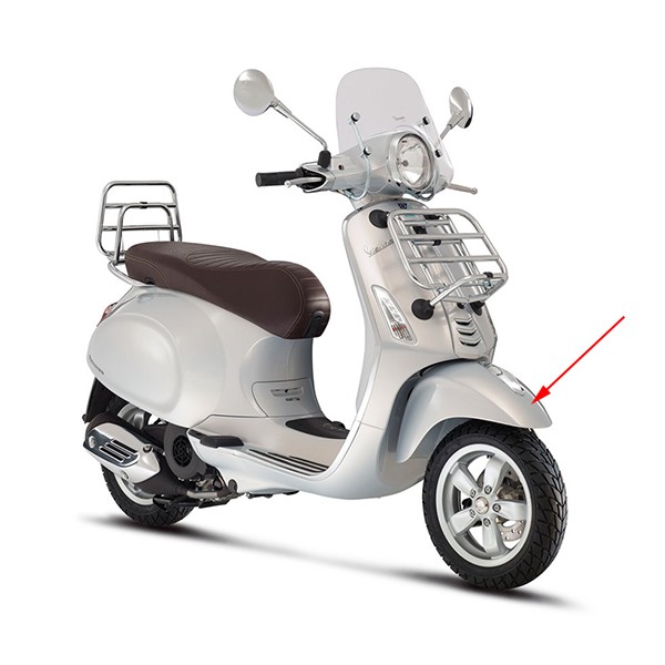 voorspatbord Piaggio origineel grijs 791/b primavera touring 1b000947000hh
