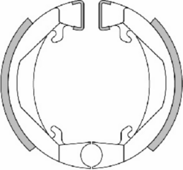 remsegmentset polini 80x18mm voor/achter 103spx, 103, camino, puch maxi, px 176.1241