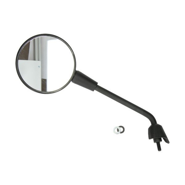 spiegel origineel model lang met E-keur M8 draad links zwart mat gts, primavera