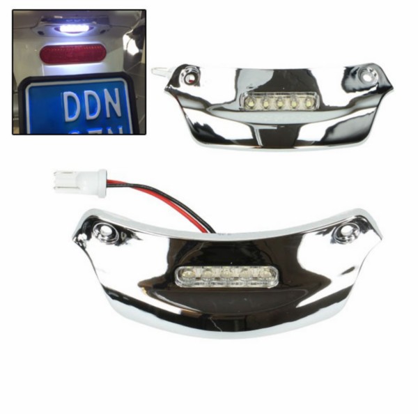 verlichting kentekenplaat led chroom primavera, sprint