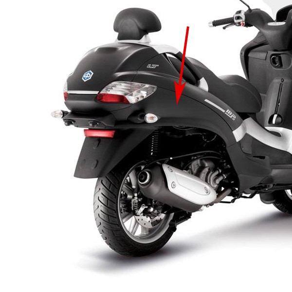 zijskirt Piaggio origineel rechts zwart mp3 672394000c