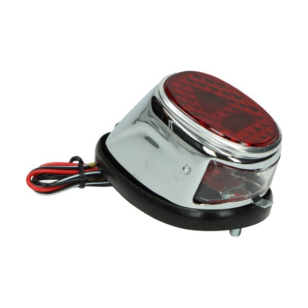achterlicht ot compleet +rubber chroom puch maxi, ms50, mv50