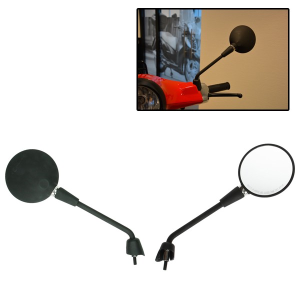 spiegelset lang model origineel E-keur zwart mat gts alle mod., primavera