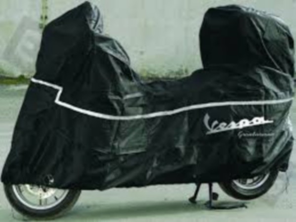 beschermhoes Piaggio origineel + windscherm/koffer groot zwart gts 300 (euro4), gts alle mod., gtv 605291m001