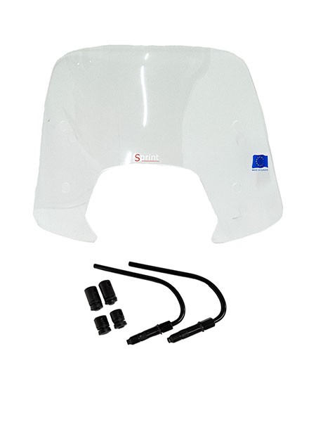 windscherm Regia met bevestigingsset model origineel laag (made in EU) helder sprint