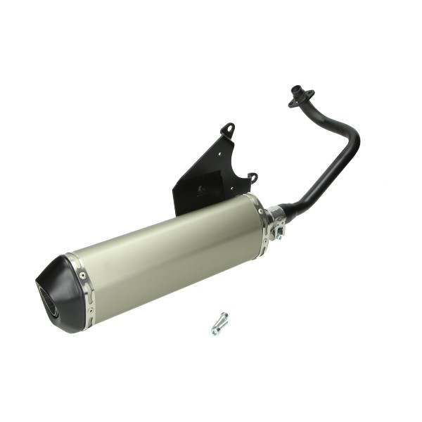uitlaat jamarcol ovaal (made in EU) E2 (model Akrapovic) alu/zwart zip 4t