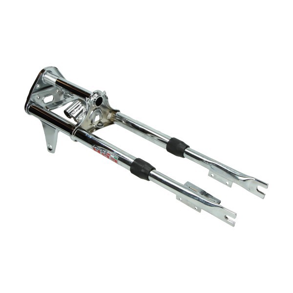 voorvork ebr origineel model compleet + stuurslot aansluiting chroom puch maxi