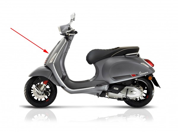 voorscherm Piaggio origineel midden grijs titanio 707/C sprint sport 1b000203000hq