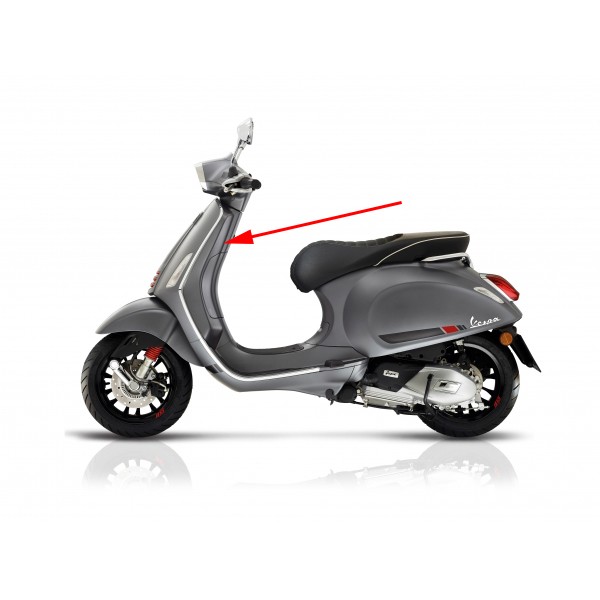 beenschild Piaggio origineel grijs titanio 707/C sprint sport 1b003620000hq