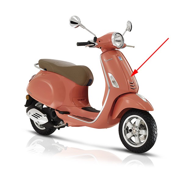 voorscherm Piaggio origineel midden roze 889/a primavera 1b000203000t9=op=op