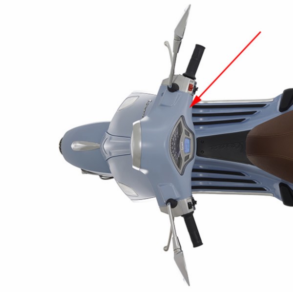 stuurkap Piaggio origineel onder blauw 279/a primavera 67364700t8=op=op