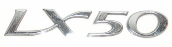 sticker Piaggio origineel woord [lx50] zijscherm 8.5cm aluminium 656221