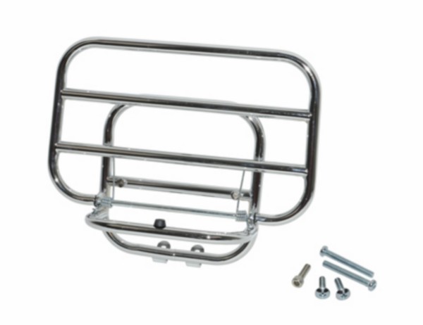 achterdrager opklapbaar chroom vespa lx