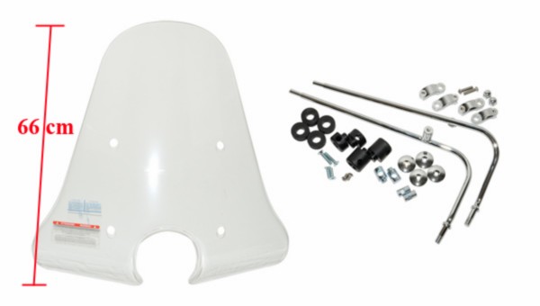 windscherm Piaggio origineel hoog + bev. set 66cm lxv 624845