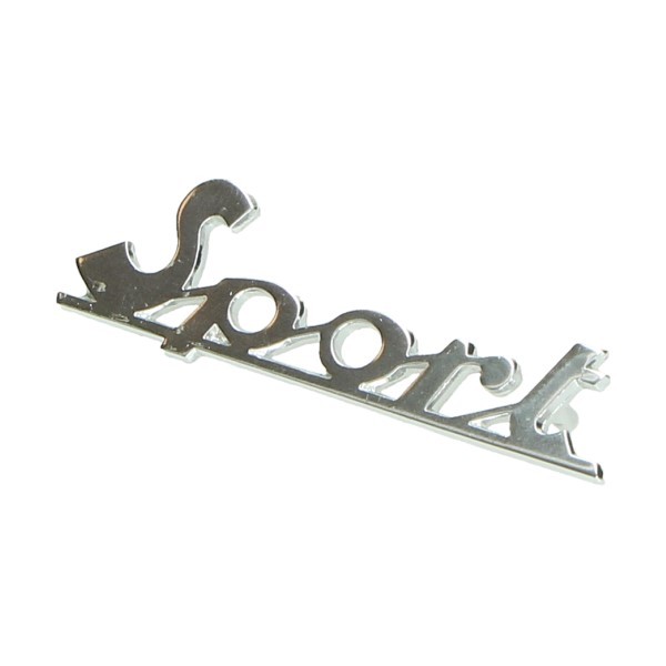logo klik woord [sport] 7.5cm aluminium vespa=op=op