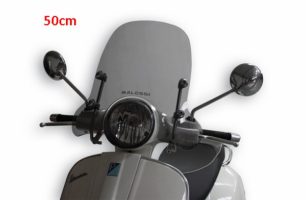 windscherm malossi met bevestigingsset smoke 50cm gts, gts 125cc, gts 250cc, gts alle mod., gts super 300cc 4515118