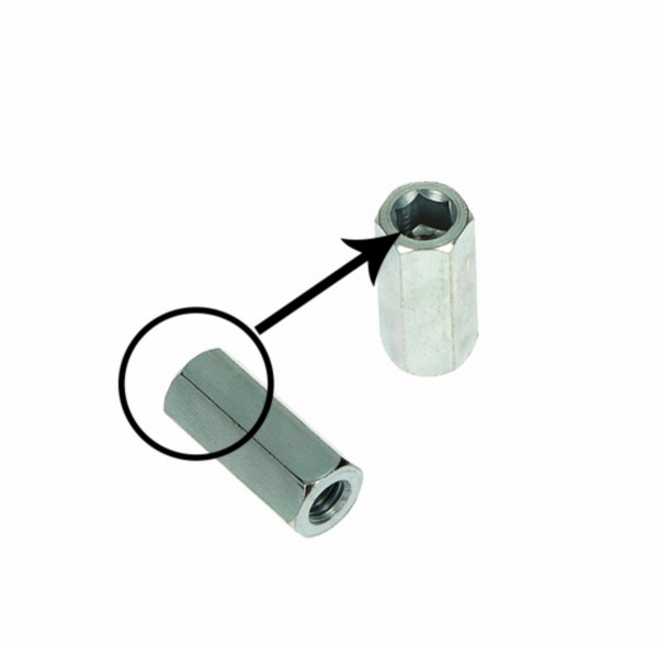 uitlaatmoer hoog m6x25mm primavera, sprint, zip 4t, fly 4t, sco piaggio, sportcity one 833494