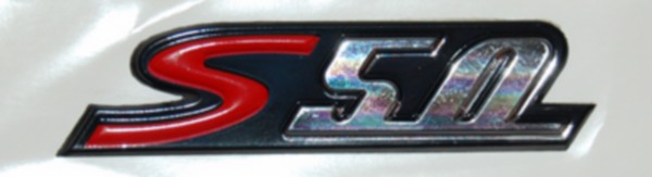 sticker Piaggio origineel woord [s50] rechtsachter vespa S 656229