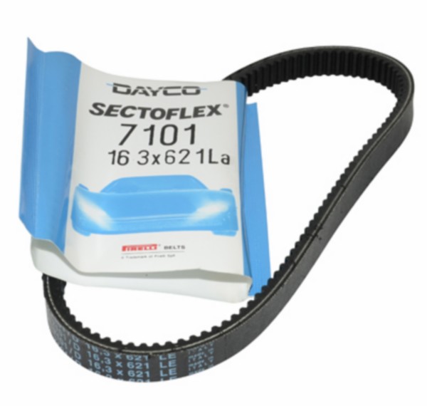 v-snaar dayco/pirelli 16.3x621 pk50 7101