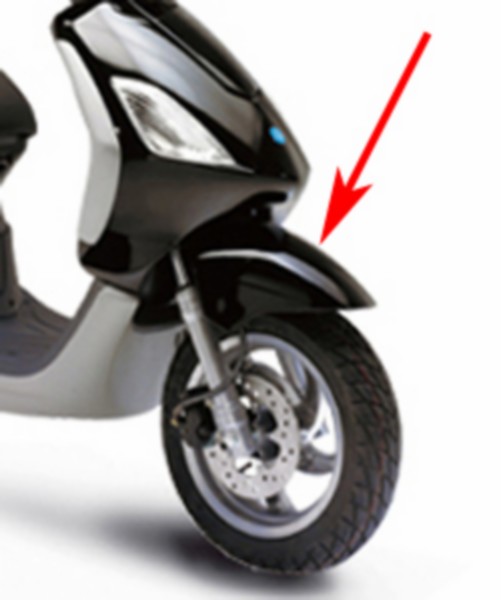 voorspatbord Piaggio origineel zwart lucido 94 fly 6002930090