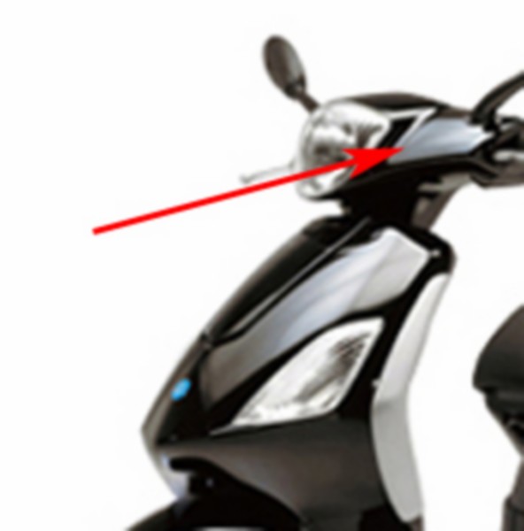 stuurkap Piaggio origineel zwart lucido 94 fly 6527410090