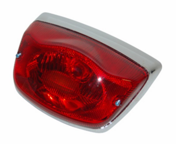 achterlicht DMP + rand model origineel chroom lxv, vespa lx, vespa S