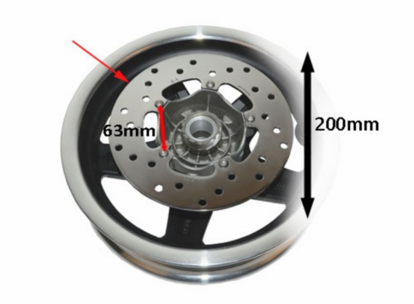 remschijf DMP 200mm et2-et4, fly, lxv, primavera, sprint, vespa lx, vespa S, zip2000sp