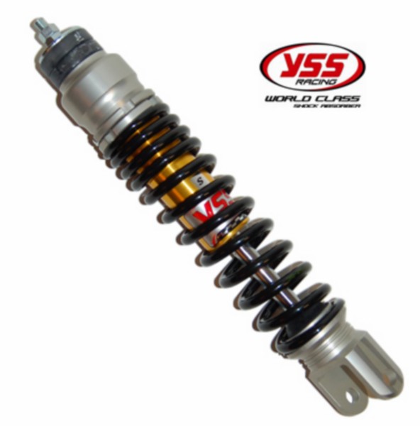 schokbreker yss gasgevuld E-serie 270mm zwart/goud piaggio, fly, fly 4t, fly 4t rst