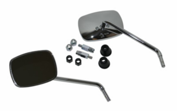spiegelset e-keur vierkant chroom vespa S