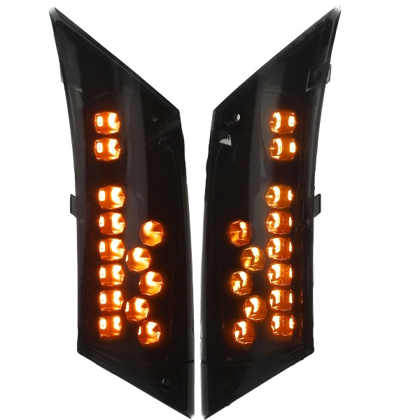 knipperlichtset DMP led SP (extra donker) achter zwart zip2000