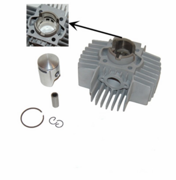 cilinder DMP 6-poort aluminium 38mm puch maxi