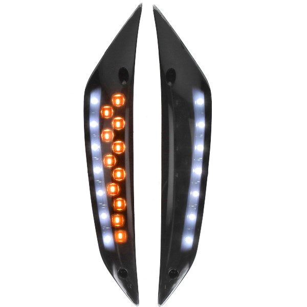 knipperlichtset DMP led SP met dagrijverlichting voor donker smoke zip2000