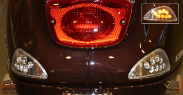 knipperlichtset DMP led achter lxv, vespa lx, vespa S=op=op