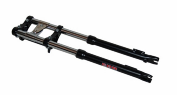 voorvork ebr lang breed compleet versterkt zwart maxi, puch maxi