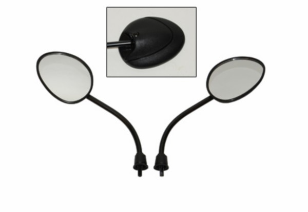 spiegelset DMP origineel model euro-2 E-keur zwart zip va2009, zip2000, zip2006 4t