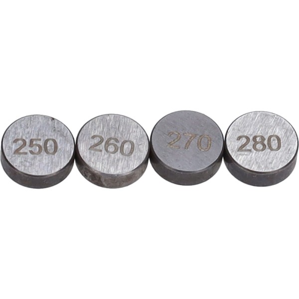 klepstelplaatjeset (2.5+2.6+2.7+2.8mm) 4pcs nitro 4t, ovetto, giggle, neo 4t, sco piaggio 4t-4v