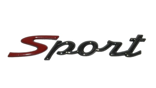 sticker Piaggio origineel woord [sport] beenschild 7cm vespa S 4t-2v sport 673279=op=op