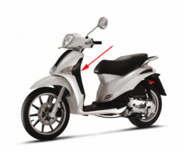 stootrand Piaggio origineel linksvoor liberty 4t rst 655746000c