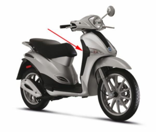 stootrand Piaggio origineel rechtsvoor liberty 4t rst 655747000c