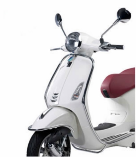 sierbeugelset Piaggio origineel voorzijde chroom elettrica, primavera, sprint 1b000927