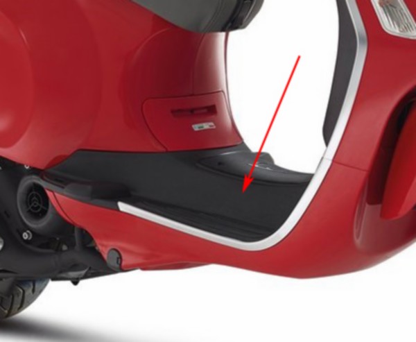 treeplank Piaggio origineel zwart primavera 67612400h7
