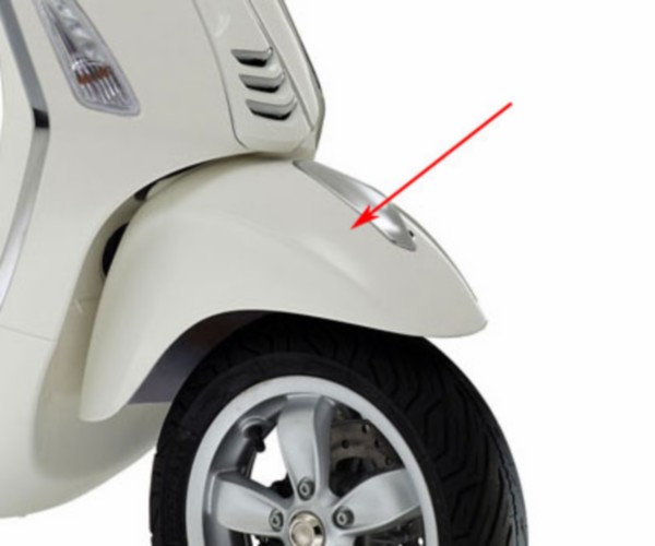 voorspatbord Piaggio origineel wit fusion 544 primavera 1b000947500br