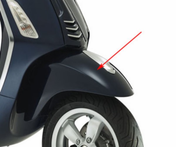 voorspatbord Piaggio origineel blauw midnight 222 primavera 1b000947000de