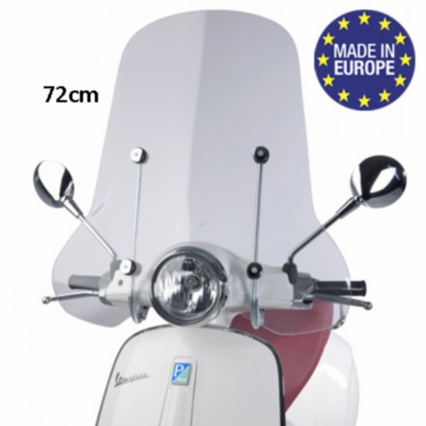 windscherm Regia met bevestigingsset hoog (made in EU) mod. orig 72cm helder primavera