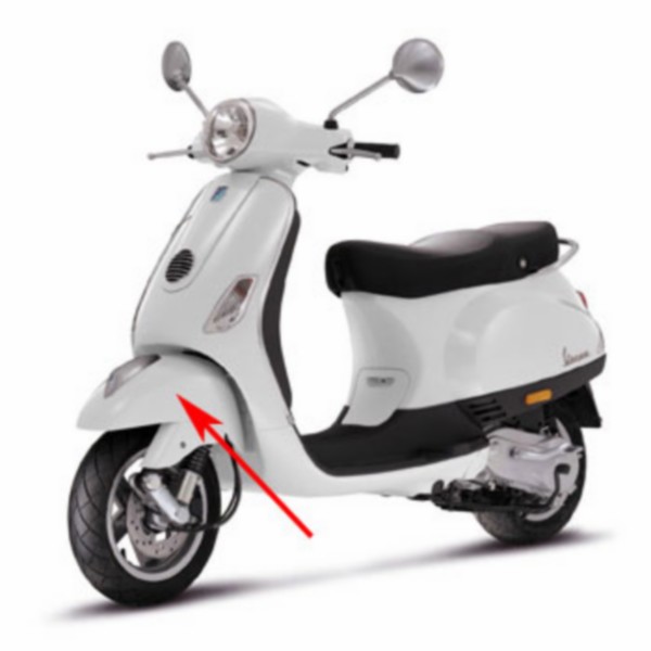 voorspatbord wit fusion 544 vespa lx fl
